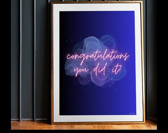 Digital Print,'Achieve', Positive Affirmation, Printable Wall Art, Instant Download, Digital Desk decor, Wall Art Print, New Apartment Print