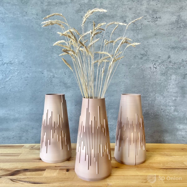 The Canyon 3D Printed Vase - Indoor Dry Plants and Flowers - Modern Home Decor - Unique Design and Gift