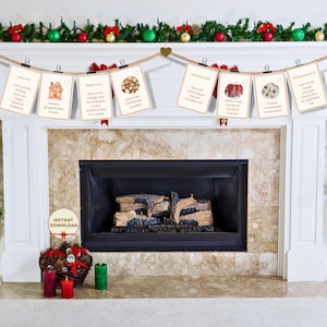 Printable Advent Activity Cards with Bible Verses: Christmas Family Fun (PDF Download)