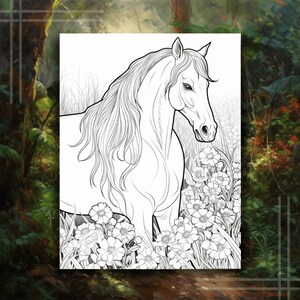 horse coloring page