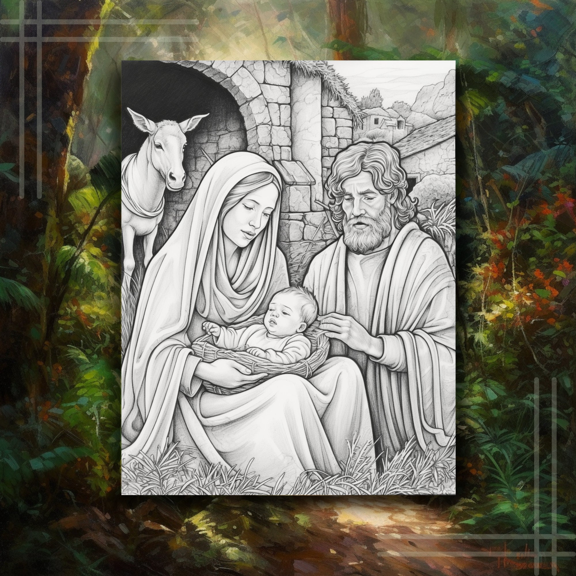 Christian Coloring Pages for Adults Detailed Art Therapy Church