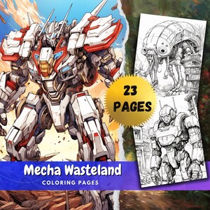 Mecha Kleurplaten Post Apocalypse 2023 Kleurplaat Wasteland voor alle leeftijden