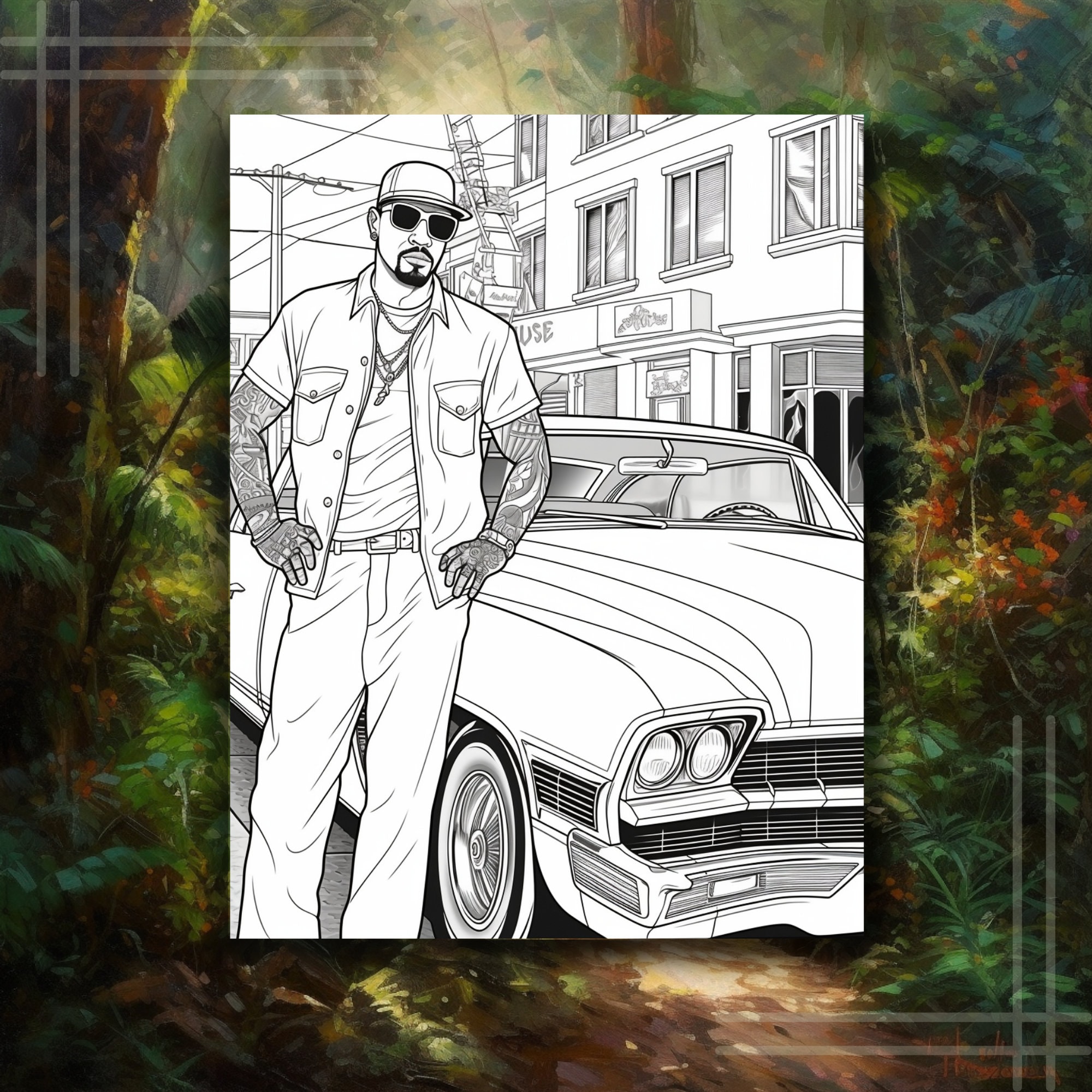 Cholo Coloring Pages: DIY Canva Pro Editable Set for Color - Etsy Australia