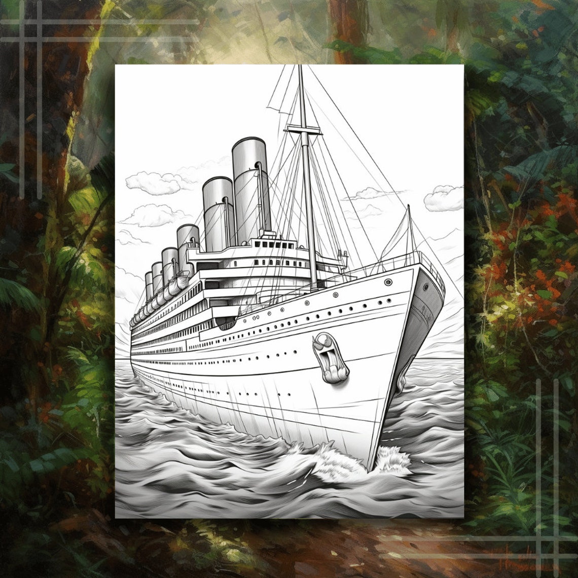 Coloring Pages of Titanic for All Ages, Art Theraphy 2023 Coloring Page ...