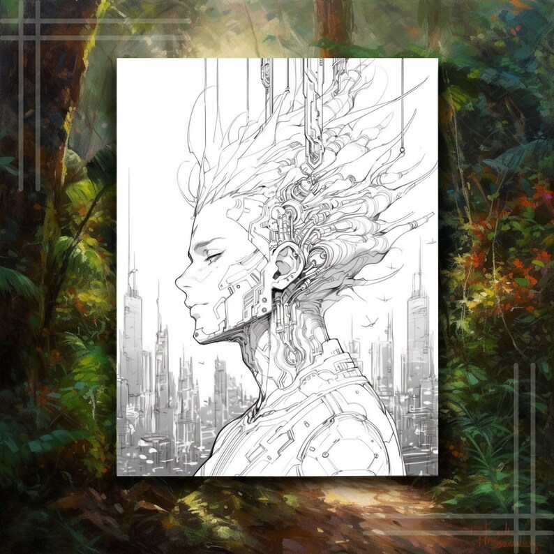 FREE Anime Characters Coloring Page Set One Printable Digital Download ...