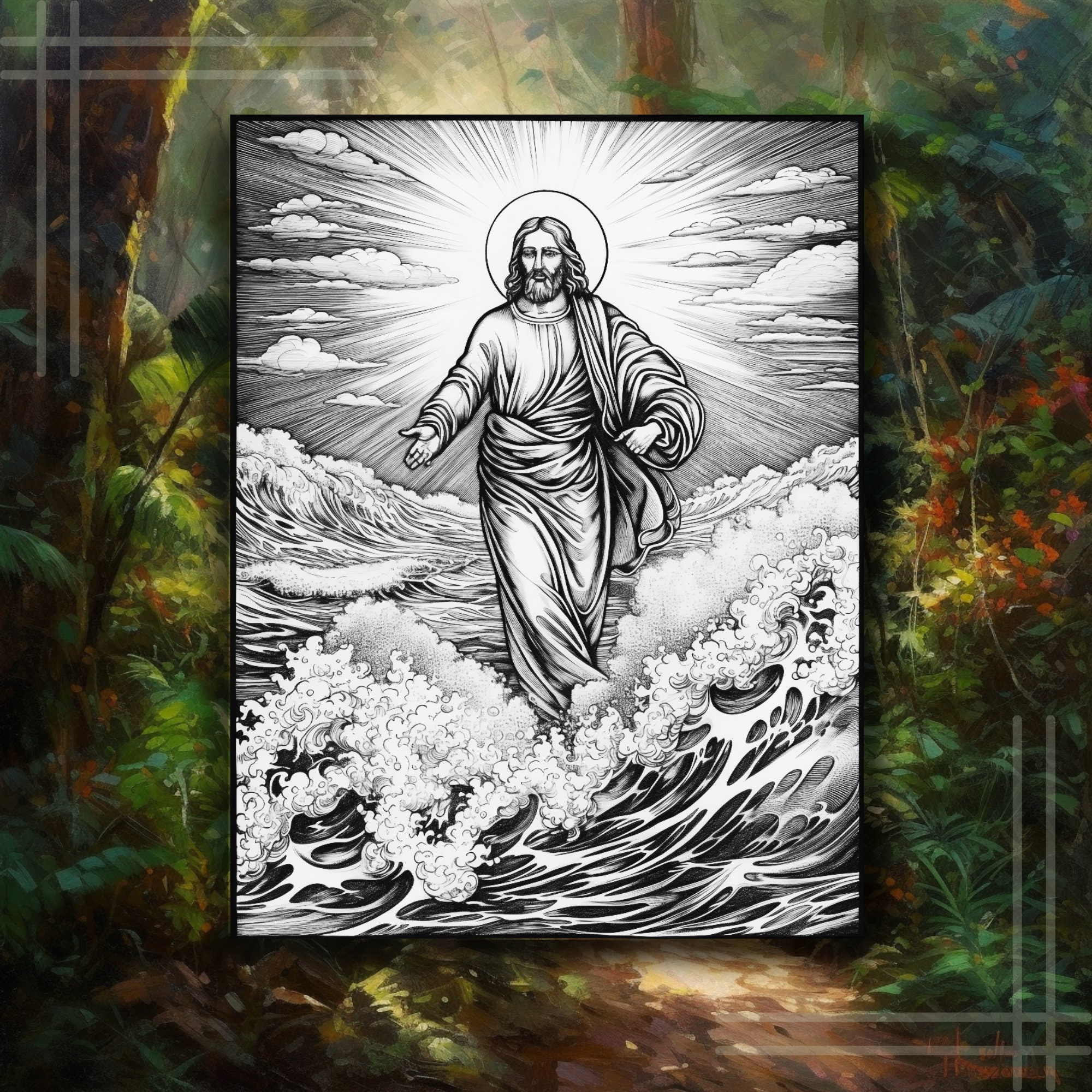 Christian Coloring Pages for Adults Detailed Art Therapy Church