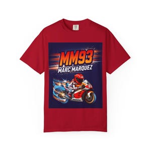 MM93 Marc Marquez Motorcycle Racing T-Shirt | MotoGP Rider Tee image 3