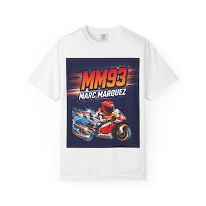 MM93 Marc Marquez Motorcycle Racing T-Shirt | MotoGP Rider Tee image 1