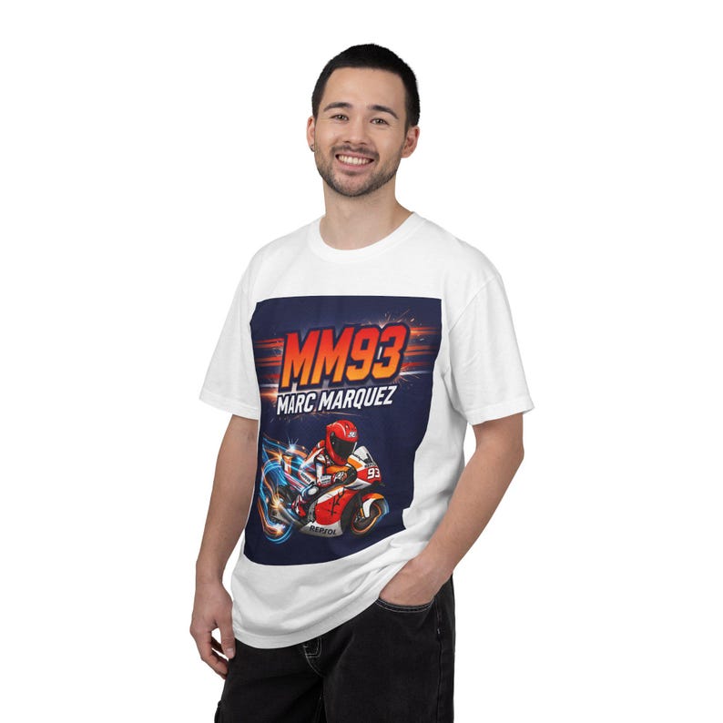 MM93 Marc Marquez Motorcycle Racing T-Shirt | MotoGP Rider Tee image 11