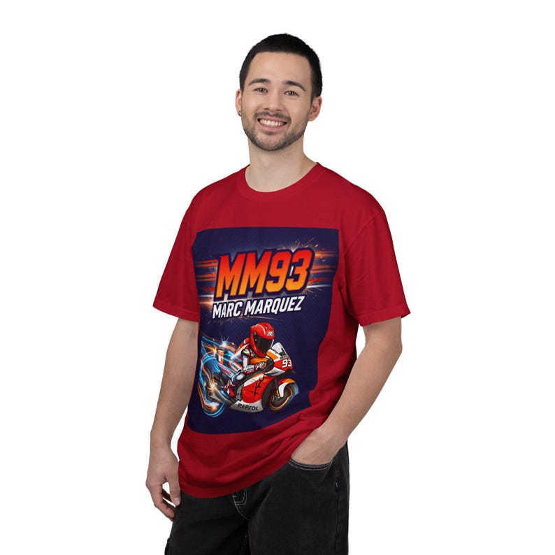 MM93 Marc Marquez Motorcycle Racing T-Shirt | MotoGP Rider Tee image 12