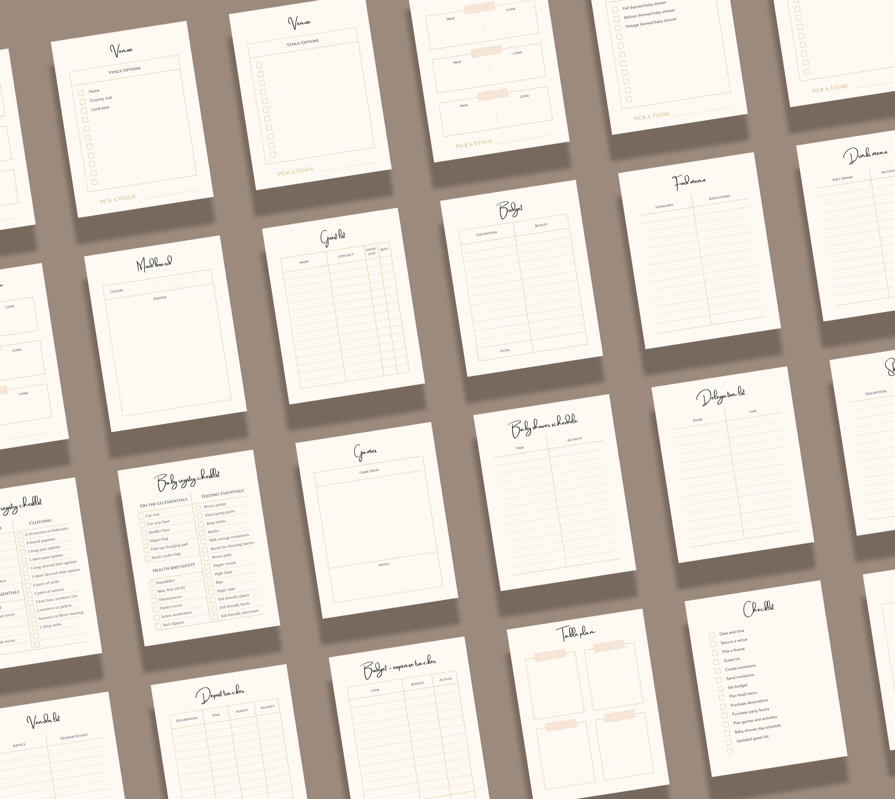 Nursery Planner Printable