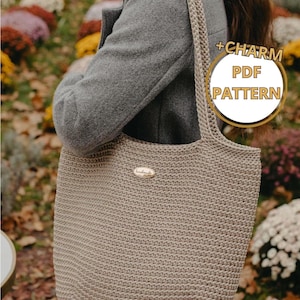 Women Laptop Tote Pattern - Crochet Beach Bag Tutorial - Large Shoulder Bag - DIY Easy Shopper