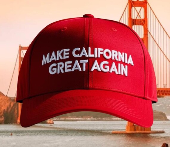 Make California Great Again | Embroidered Snapback Hat - Etsy