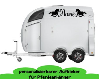 Personalized lettering for horse trailers with names | Stickers for horse trailers | Pony stickers | Trailer lettering for horses