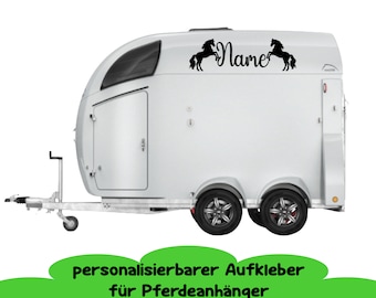 Personalized lettering for horse trailers with names | Stickers for horse trailers | Pony stickers | Trailer lettering pony