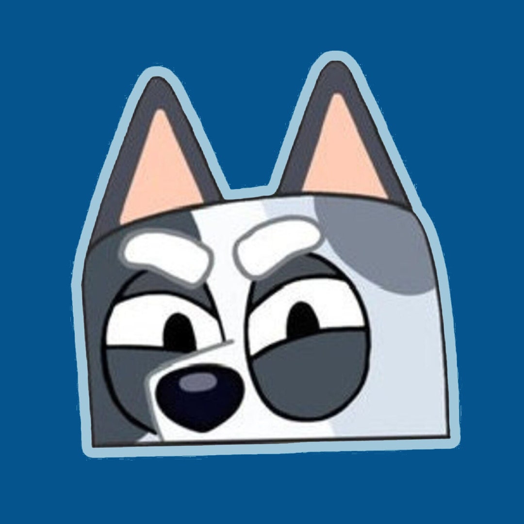 Muffin Window Decal Bluey Car Sticker Car Vinyl Sticker Etsy