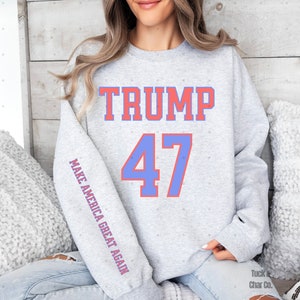 Trump Varsity PNG, Distressed Trump 47 républicain fier conservateur PNG, téléchargement numérique Make America Trump Again 2024 partisan