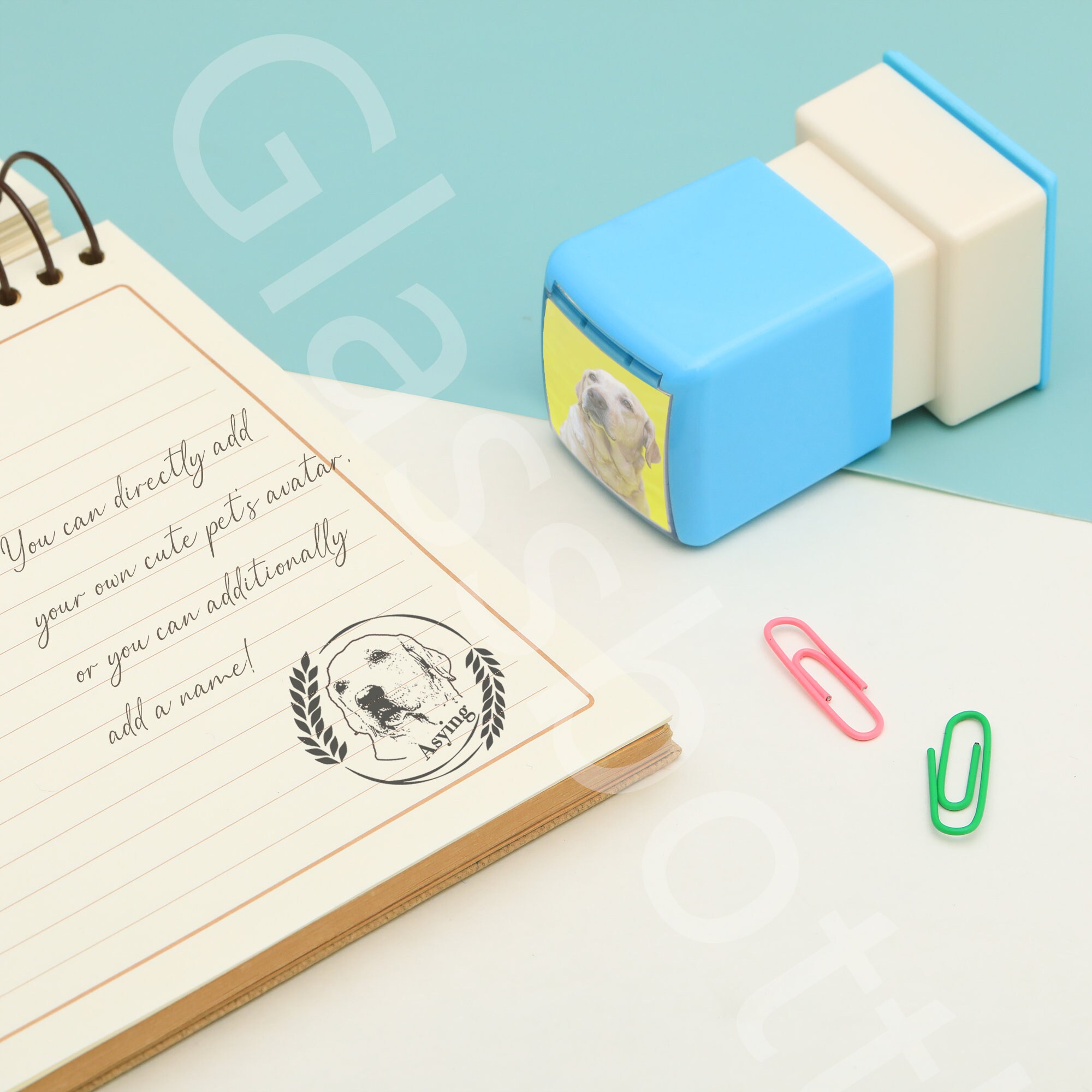 Custom Pet Portrait Stamp - Personalize Your Pet's Ink Mark with a Unique Design!