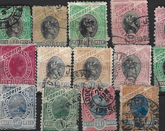 1890年代～1940年代のコロンビア切手28枚セット。ヴィンテージの