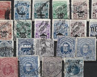 1890年代～1940年代のコロンビア切手28枚セット。ヴィンテージの