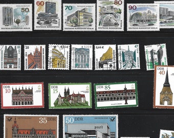 50枚のドイツ切手ファンパック // 50種類の使用済みドイツ切手のセット