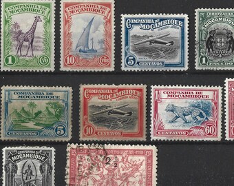 エジプト、1950年代頃の切手13枚。ヴィンテージエジプト切手セット