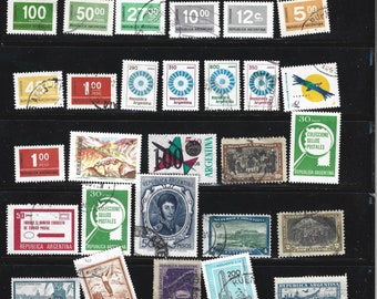 アルゼンチンのヴィンテージ古い切手セット アンティーク コレクターズ