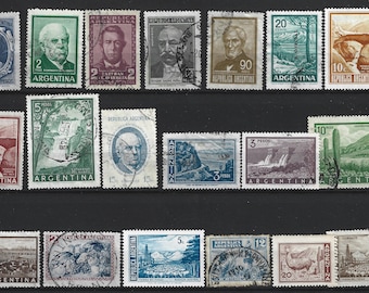 アルゼンチン切手パック 200、350、500、750 種類 (新品/中古) - 数量