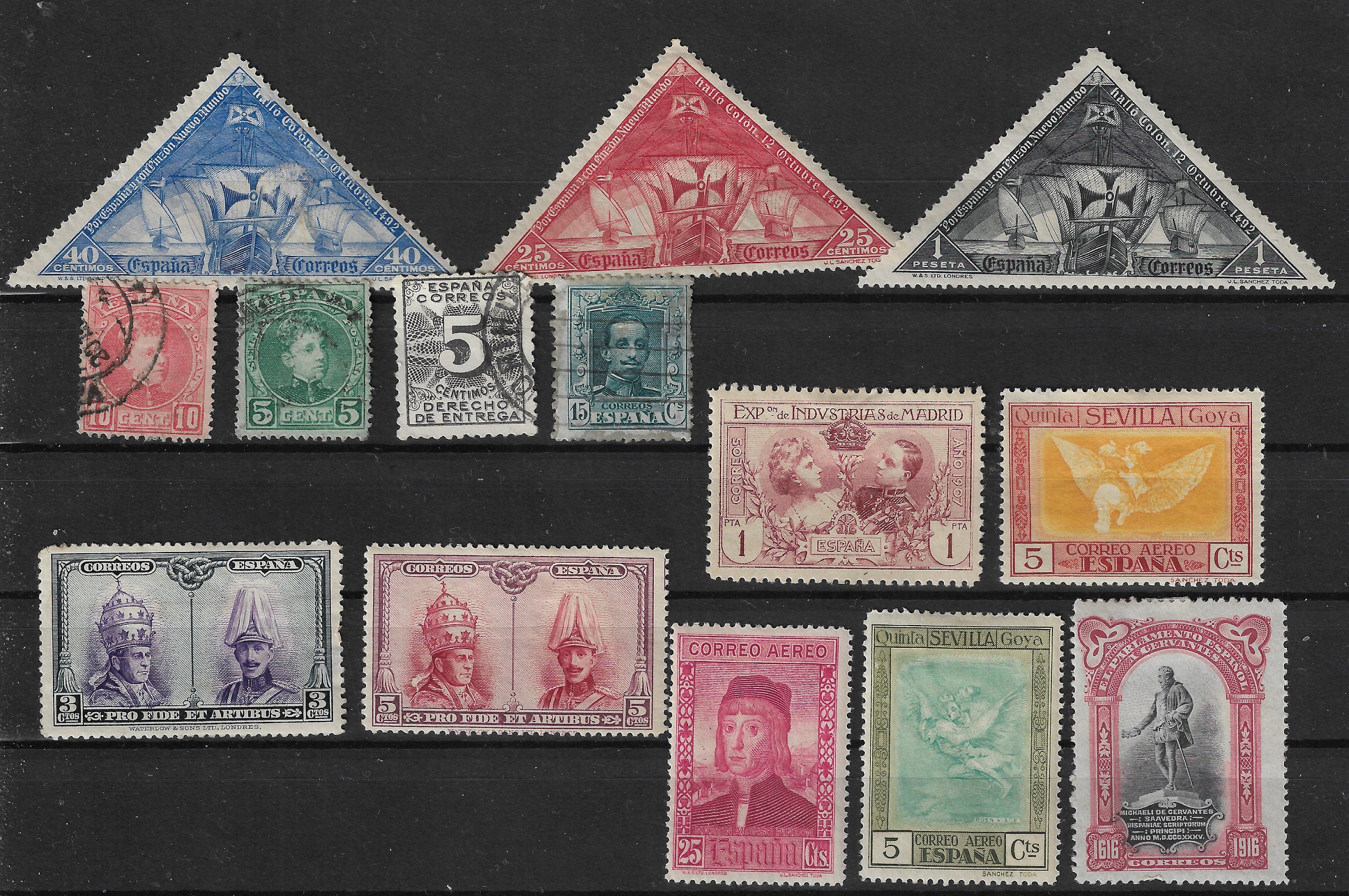Vintage Australian Postage Stamps Used With Post Marks for Art