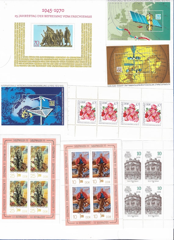 25F M №1 ドイツ切手 ソビエト地区 1946年 MI#B3A 小型シート(茶紙)