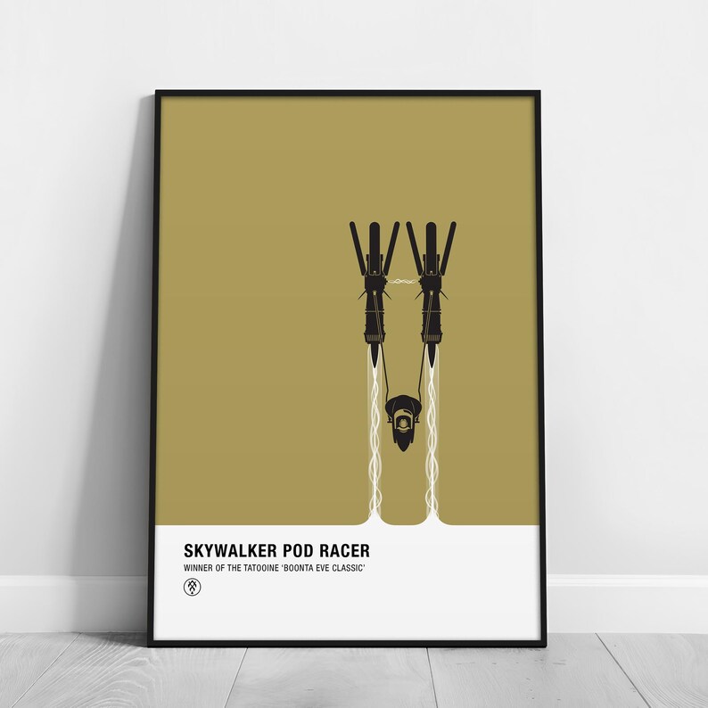 STARWARS Anakin POD RACER Pantone Edition - Giclée Fine Art Print ...
