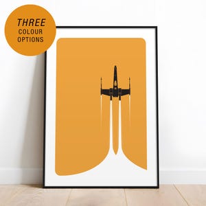 Blast Off / STARWARS X-Wing POSTER - Giclée Fine Art Print / multiple colour options / framed or unframed / wide range of sizes