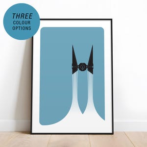 Blast Off / STARWARS Interceptor POSTER - Giclée Fine Art Print / multiple colour options / framed or unframed / wide range of sizes