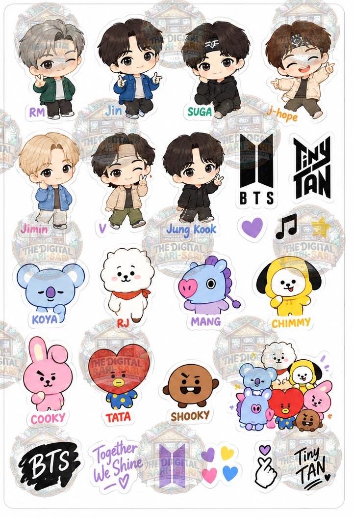 Bts stickers - Etsy 日本