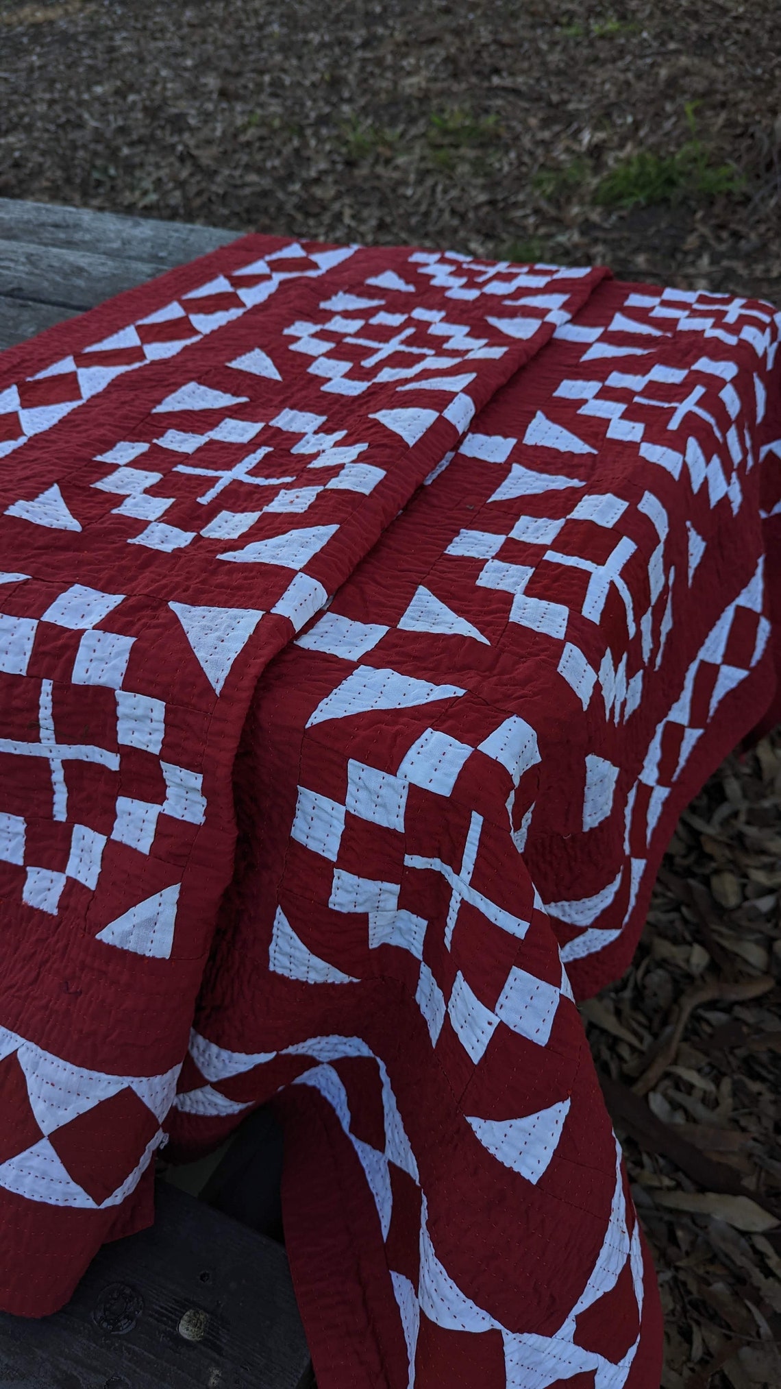 Fully Handstitched Patchwork Quilt / Throw Etsy Canada