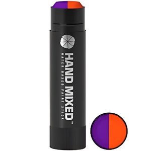 Hand mixed duo Water Based Paint Stick. Mini version. Opaque, Available in 11 different colour variations. Changes colours when drawing or writing.