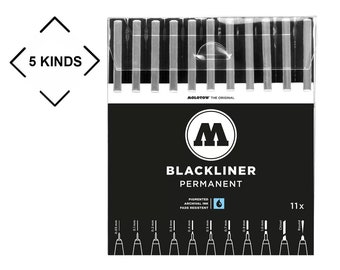 Kits de marqueurs permanents Molotow Blackliner