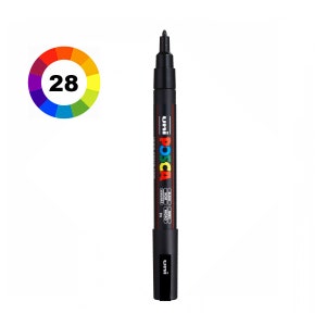  Posca Marker 1MR in Black, Posca Pens for Art Supplies, School  Supplies, Rock Art, Fabric Paint, Fabric Markers, Paint Pen, Art Markers,  Posca Paint Markers : Arts, Crafts & Sewing