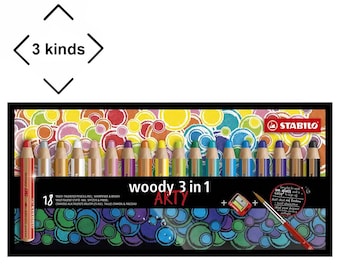 Lots de crayons de couleur Woody STABILO