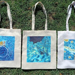 Bolsa pintada a mano Etsy Espa a
