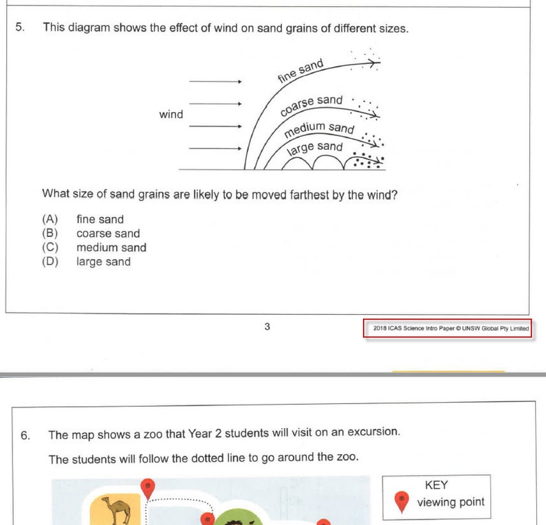 ICAS Past Papers with Answers Grade / Year 2 Introductory Paper Full Set image 4