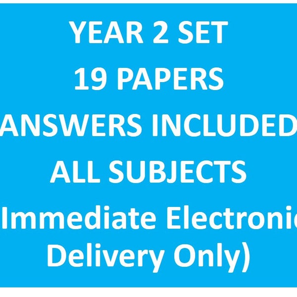 ICAS Past Papers with Answers - Grade / Year 2 (Introductory Paper) Full Set