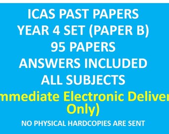 ICAS Past Papers with Answers - Grade / Year 4 (Paper B) Full Set