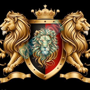 Logo Lion PNG, JPEG, MAGE - Téléchargement numérique uniquement