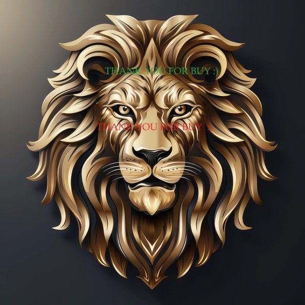 Golden Lion Logo PNG İmage