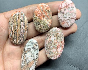 Natural Leopard Skin Jasper Cabochon, Wholesale Lot Cabochon By Weight With Different Shapes And Sizes Used For Jewelry Making
