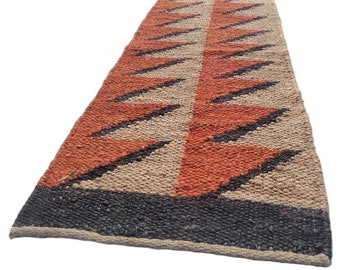 Designer Rug / Modern Jute Rug / Rustic Charm Rug / Living Room Hallway Home Decor Rug