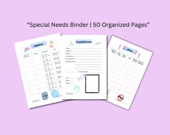 Special Needs Binder Printable, Because Every Child Deserves Care Thats Understood