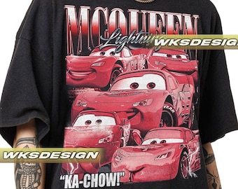 Camiseta gráfica de Rayo McQueen: camiseta unisex vintage