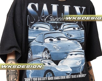 Sally Carrera Vintage T-Shirt : Limited Edition Cars Graphic Tee